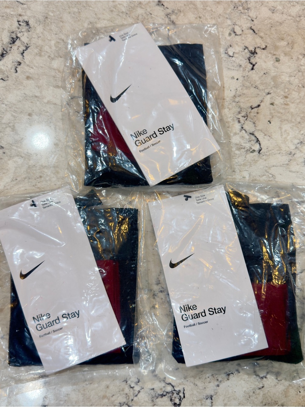 New Nike Soccer Shin Guard Stays 3 Pack